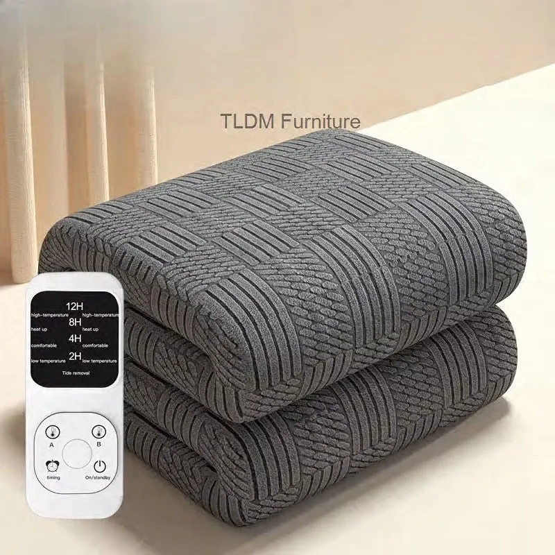 Smart Dual Zone Electric Blanket Wide 150cm/180cm/200cm Knitted Sofa Bed Cover Bedspreads Home for Hotel Bed Sheets Thin Blanket