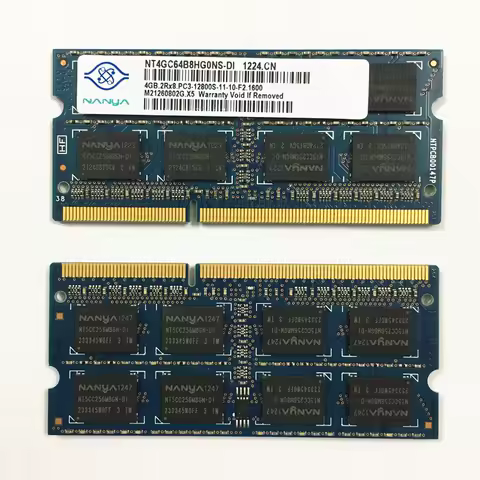 Nanya RAMS DDR3 4GB 1600MHz 1.5v Laptop memory ddr3 4GB 2RX8 PC3-12800S-11-10-F2 1600 Notebook memoria 204pin 1PCS