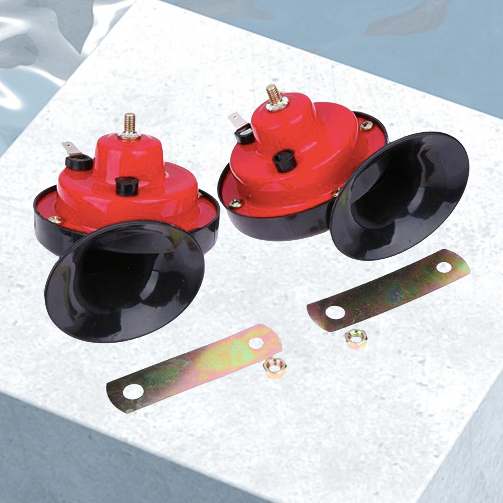 2 Bocinas Eléctricas de Caracol de 300 dB, 12V, Sonido de Caracol, Bocina de Advertencia Fuerte para Coche, Motocicleta y Camión