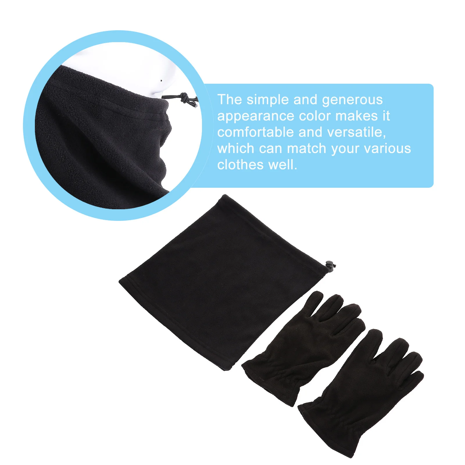 1 مجموعة الشتاء الدافئة الباردة حماية دعوى الصوف طوق قفازات وشاح سميكة يندبروف قبعة الباردة برهان كيت للشتاء في الهواء الطلق