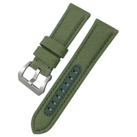 Bracelet de montre en nylon pour Panerai SubSN Shoor, 24mm, haute qualité, gris, bleu, vert, tissu en toile, PAM01118, 441 5