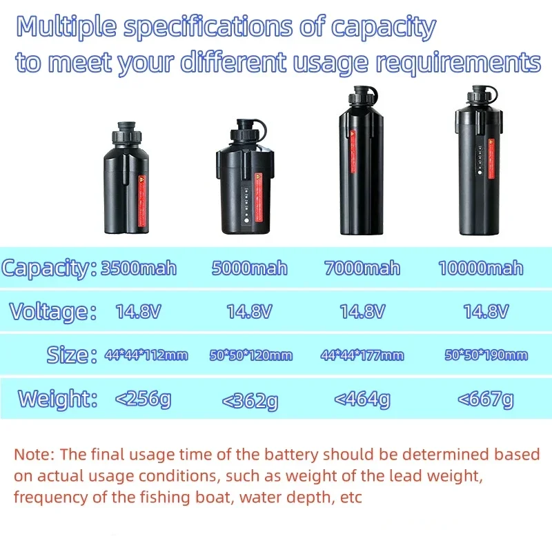 Fast air transportation, suitable for Dawa Daiwa shimano electric winch battery 14.8V large capacity sea fishing boat battery