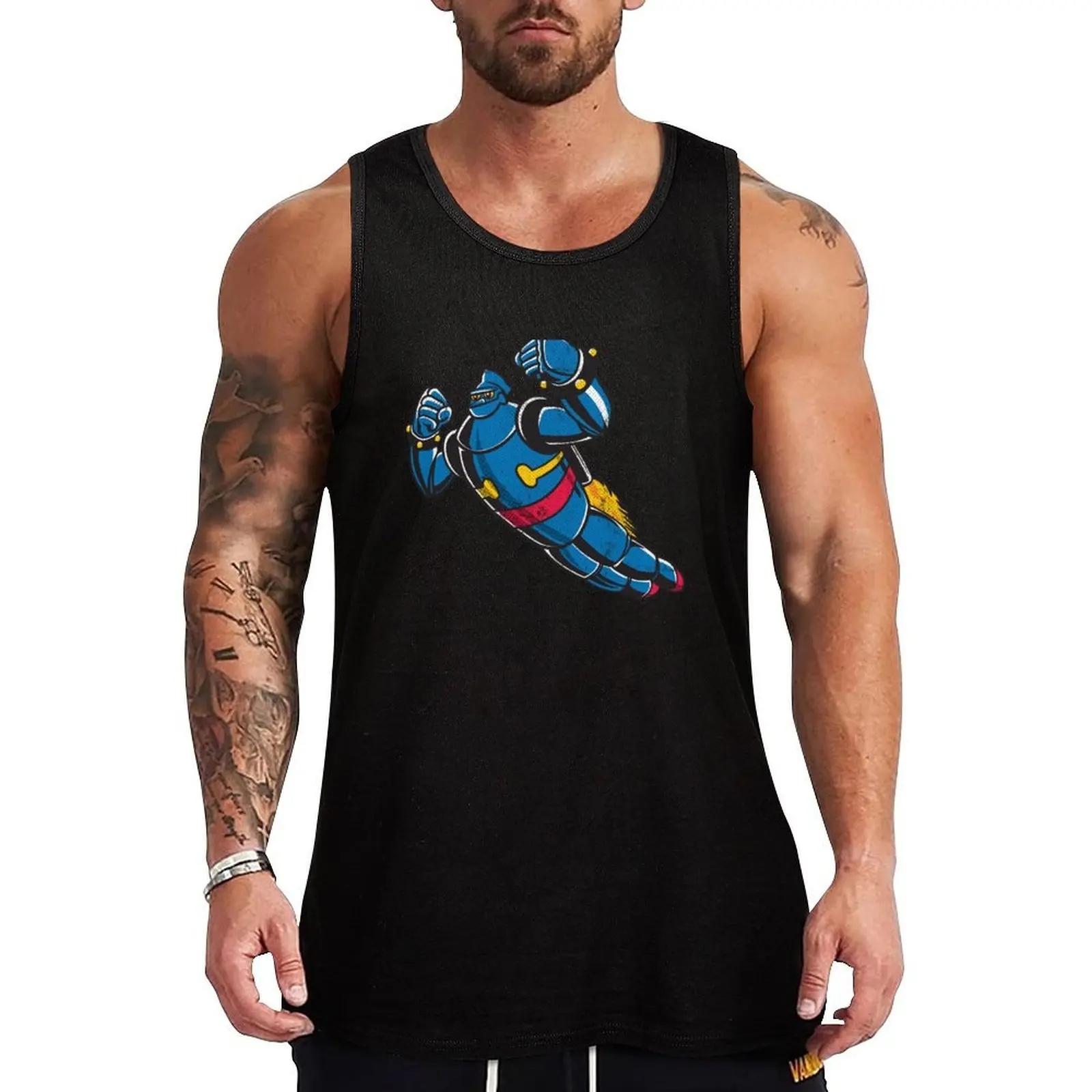 

Gigantor the space age robot - grungy Tank Top new in tops & t-shirt vest men clothes for men summer