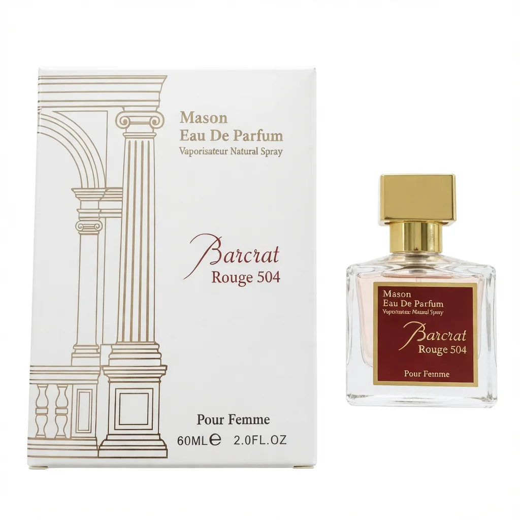 

Mason Barcrat Rouge 504 Eau de Parfum for Women - 2 oz/60ml Long Lasting Floral Woody Amber Fragrance - Luxury Perfume with Saff