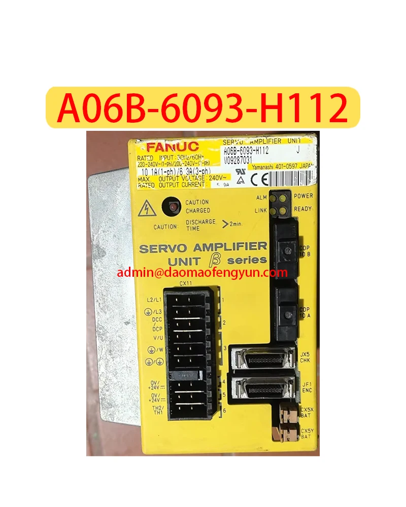 

A06B-6093-H112 Used Servo Drive A06B 6093 H112，Fast shipping