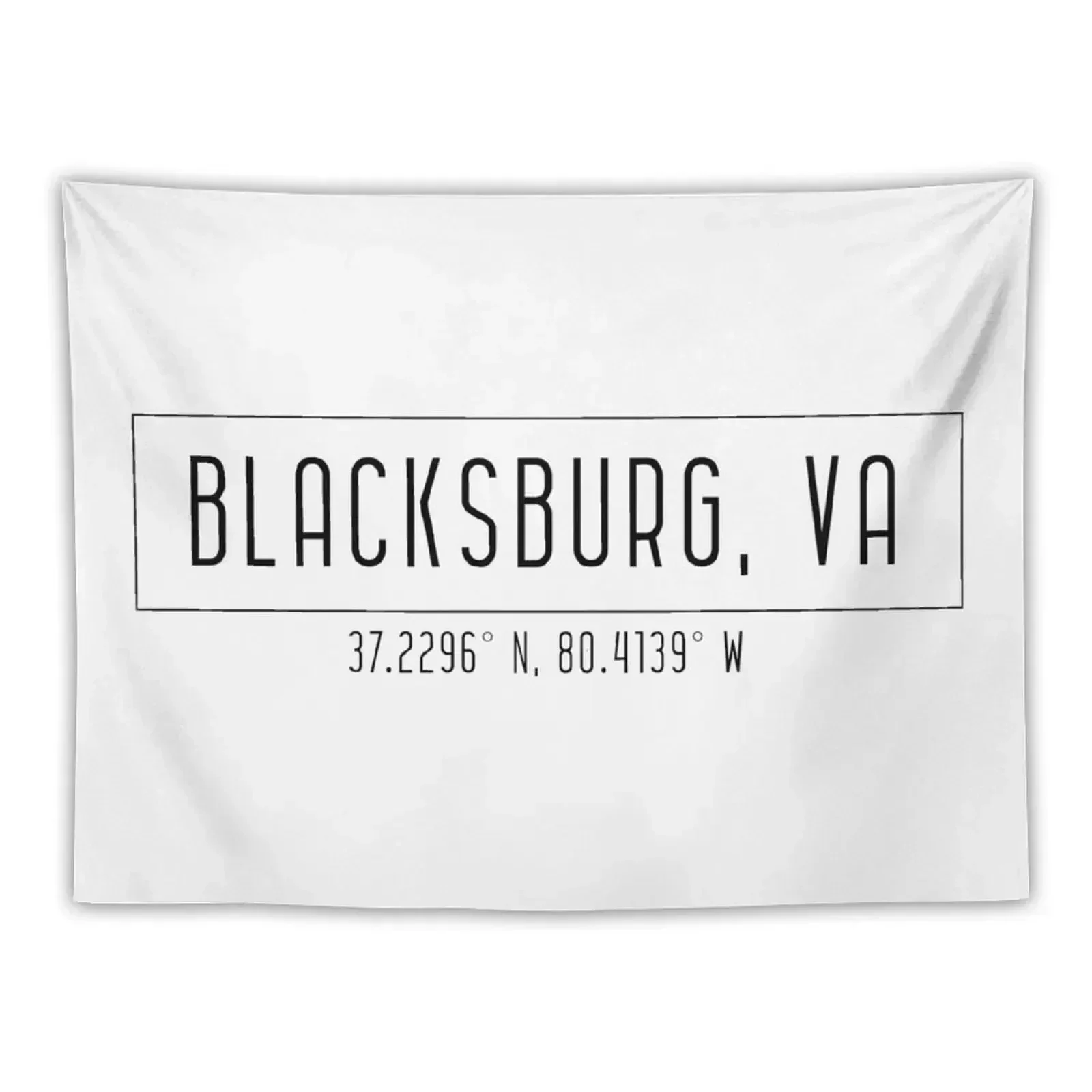 

blacksburg coordinates Tapestry Wall Decor Hanging Anime Decor Room Decorations Aesthetics Tapestry