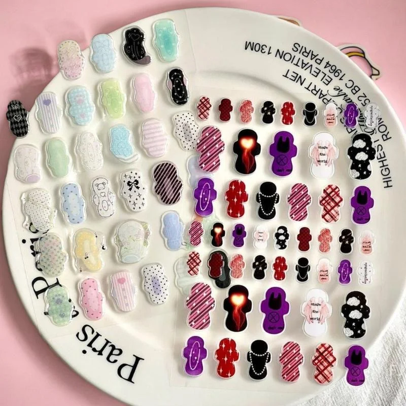 

[YU] 1/2 шт., креативные гигиенические салфетки с героями мультфильмов, желейные наклейки, рельефная тисненая наклейка, милый скрапбукинг, сделай сам, декоративная наклейка, подарок