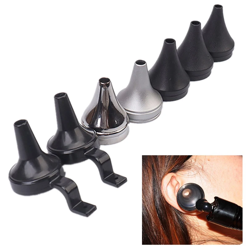 Medical Reusable Adult Child Non Disposable Speculum Earmuff Otoscope Accessory Ear Tip Funnel Nozzle Specula Cone Replacement