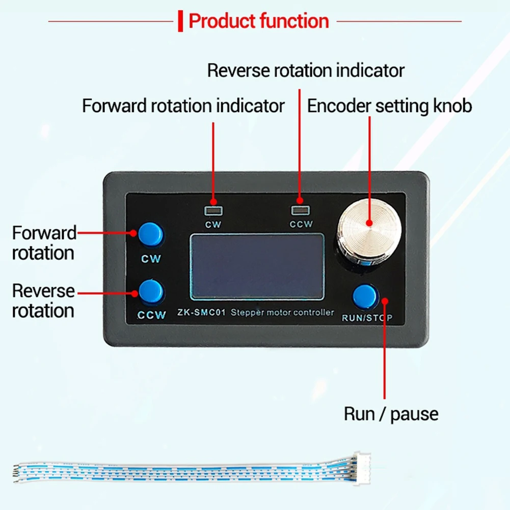 42 57 pengontrol Motor Stepper, papan kontrol kecepatan Nadi sudut terbalik positif komunikasi seri PLC dapat diprogram