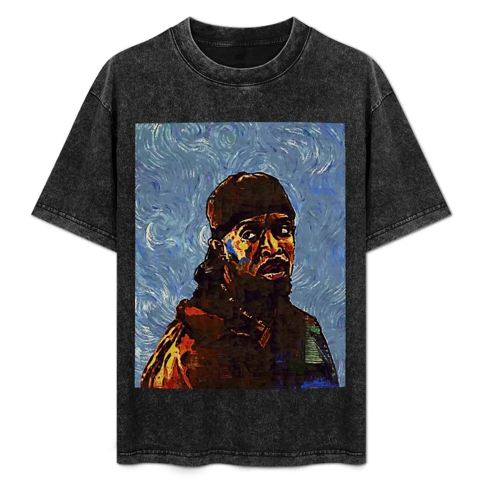 عمر ليتل من فانجوخ - www.art-customized.com   تي شيرت كبير الحجم مصمم قمصان رجالي جرافيك تي شيرت