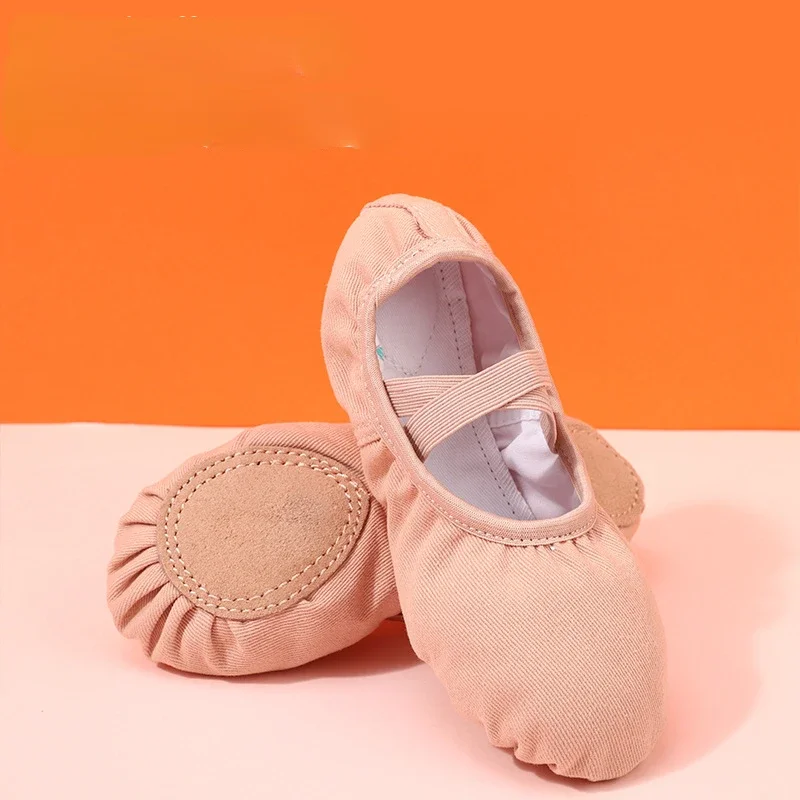 Bolsa de zapatos de suela suave para niños, zapatos de baile de Ballet con garra de gato para mujeres, Yoga clásico, gimnasia, práctica central, zapatos de baile para profesores