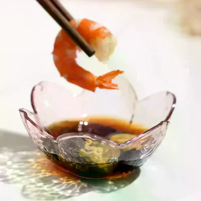 Hammer Pattern Cherry Blossom Sauce Dishes Small Plastics Seasoning Dish Sauce Bowl Ice Cream Small Dinner Plates