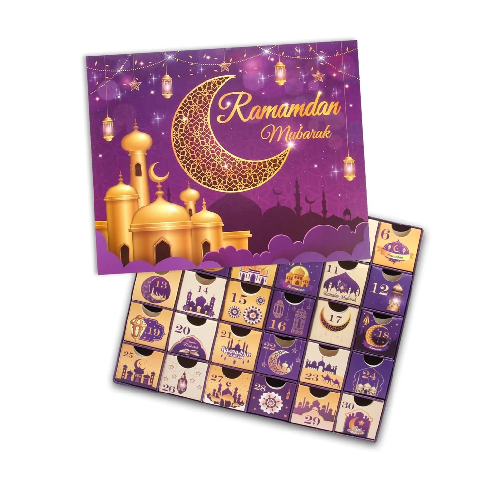 Customization.Luxury Advent Calendar Surprise Mystery Gift Box Muslim Cosmetic Makeup Ramadan Advent Calender 30 Days Advent Cal