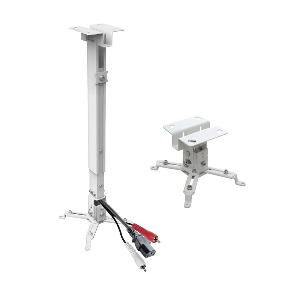 

Универсальный регулируемый потолочный кронштейн для проектора на 15 кг с 4 двойными шарнирными кронштейнами для независимого наклона и перемещения светодиодного проектора