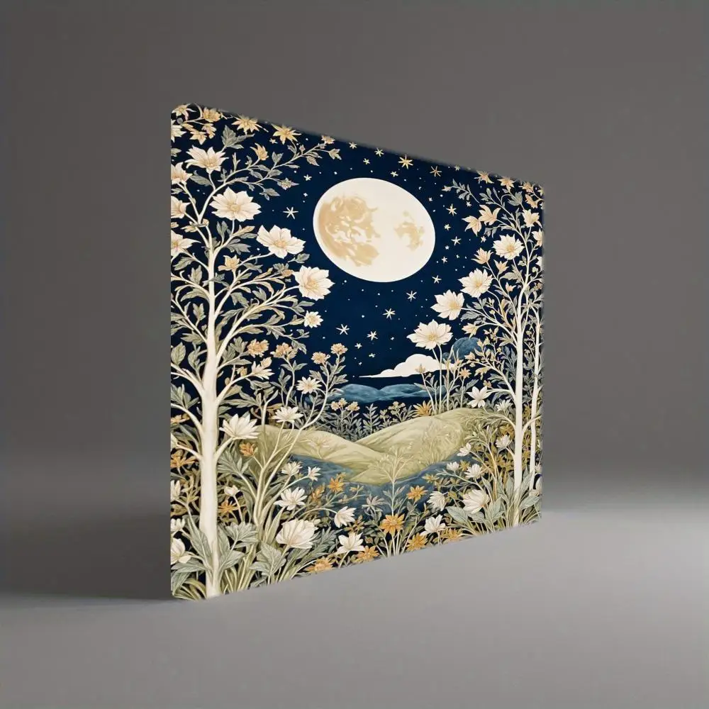 

Moon and Scenery Small mouse pad Landscape square portable desk mat rubber anti-slip Laptop PC office accessorys mousepad