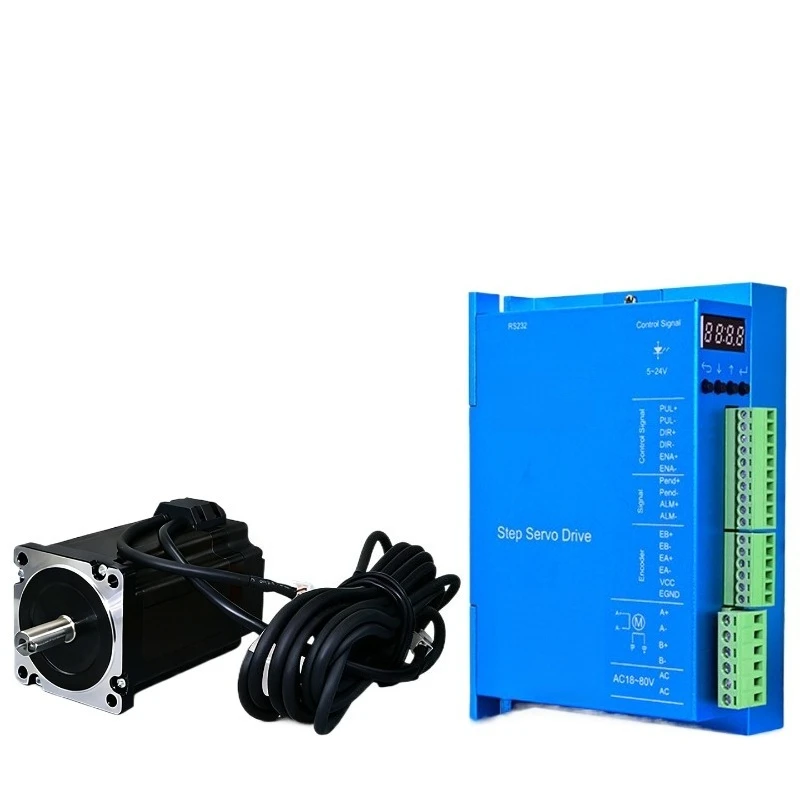 For 86 Closed-loop Stepper Motor Driver Hybrid Servo Motor Set 4.5/8/12N.m