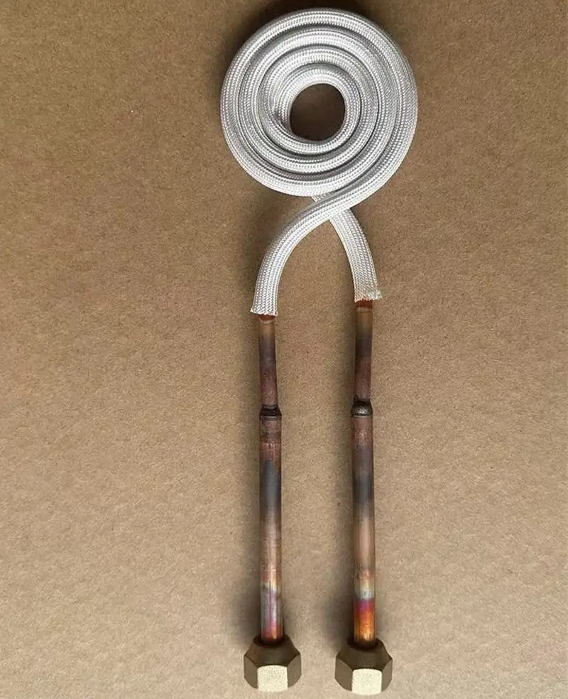 Precision Pancake Induction Heating copper Coil, Flat Copper Rings Surface, Quenching Head for Metal Heating Applications