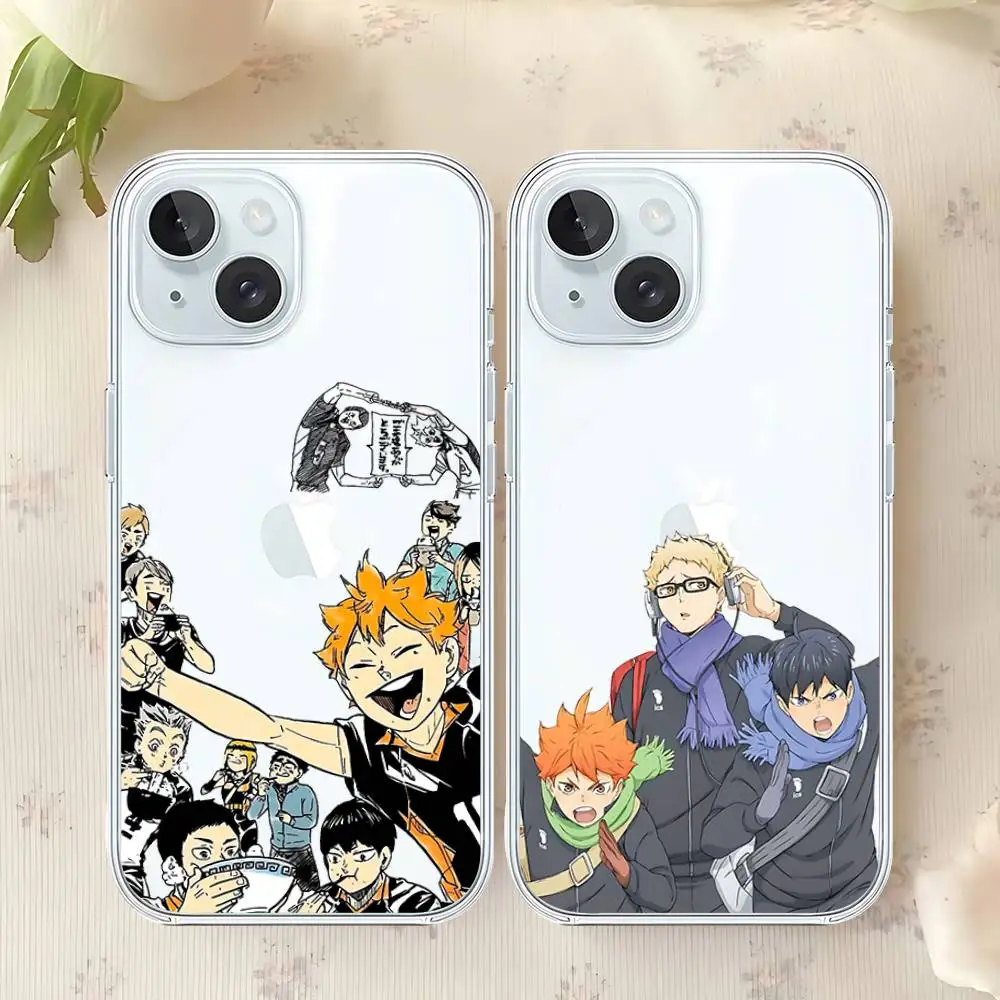 حافظة هاتف Amine H-Haikyuu حافظة شفافة ناعمة لهاتف آيفون 17 16 15 14 13 12 11 Pro Max Mini Plus حافظة مضادة للصدمات
