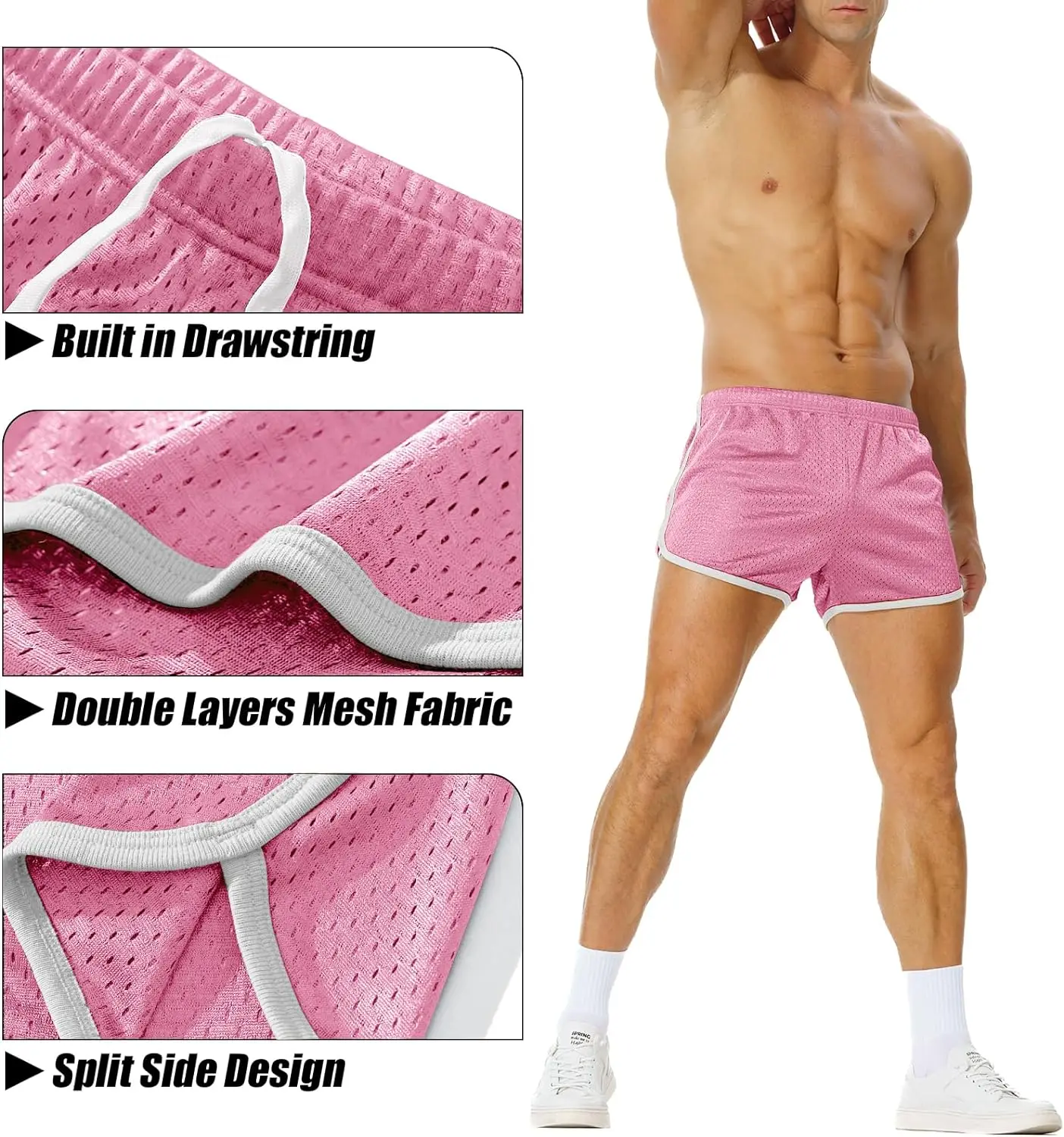 AIMPACT breathable Running Sport Shorts men quick-drying Bodybuilding Fitness Short pants Sweatpants Jogger Gyms Men Shorts