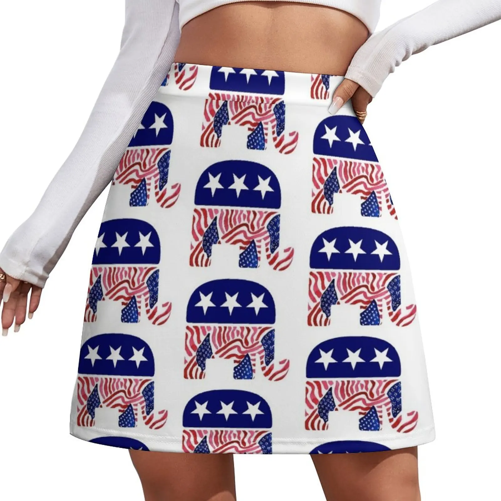 Republican Elephant Mini Skirt women's clothing summer 2026 novelties Miniskirt woman womens skirts
