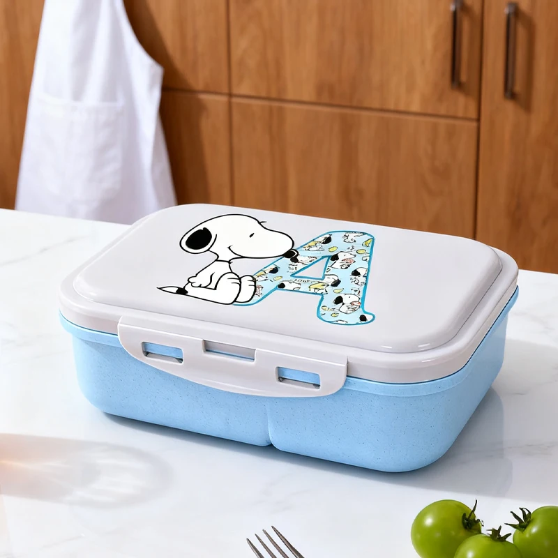 

Snoopy Lunch Box Large Capacity Portable Compartment Insulated Box Cute Cartoon Anime Pattern Bento Box Friend's Birthday Gift