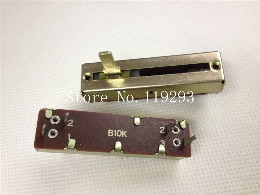 [BELLA]ALPHA 5 cm 50MM Single Slide B10K Potentiometer with midpoint--10PCS/LOT