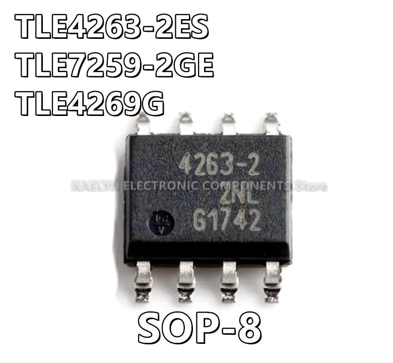 10Pcs/lot TLE4263-2ES 4263-2 TLE7259-2GE 7259-2GE TLE4269G 4269G Linear Voltage Regulator IC Positive Fixed 1 Output PG-DSO-8