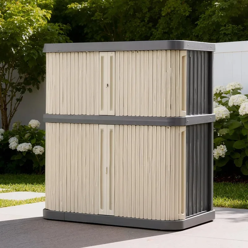 d1 Outdoor Locker Patio Sunscreen Tool Cabinet Balcony Storage Cabinet Outdoor Locker Sunscreen Cabinet