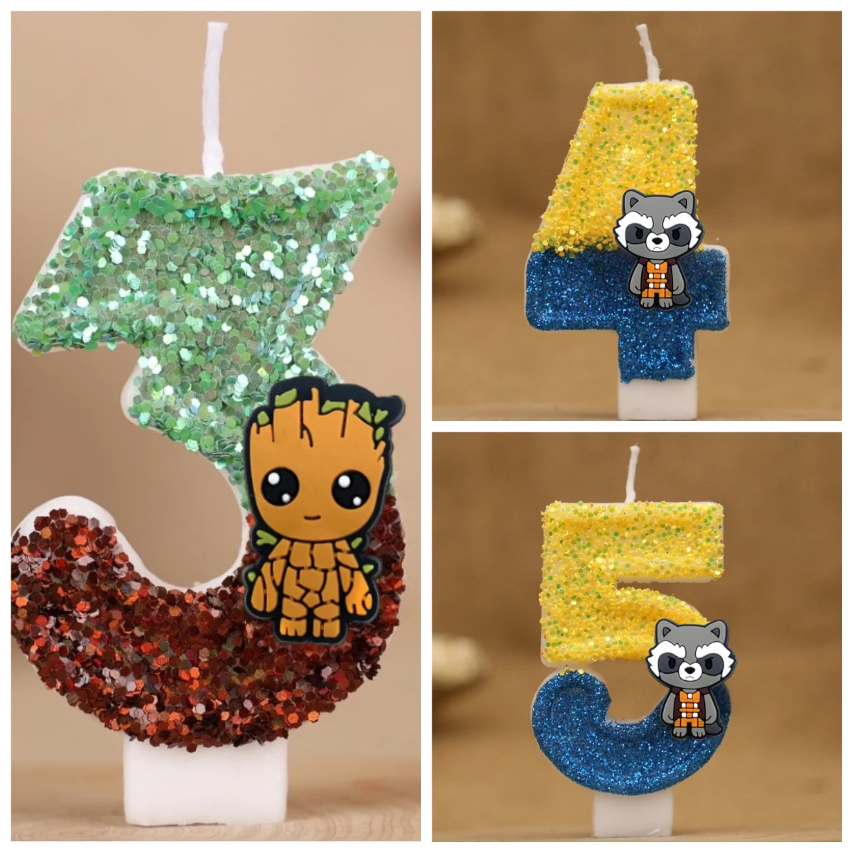 Pequeno árvore pessoas tema vela digital número 0-9 crianças bolo de aniversário decoração suprimentos dos desenhos animados acessórios de festa suprimentos