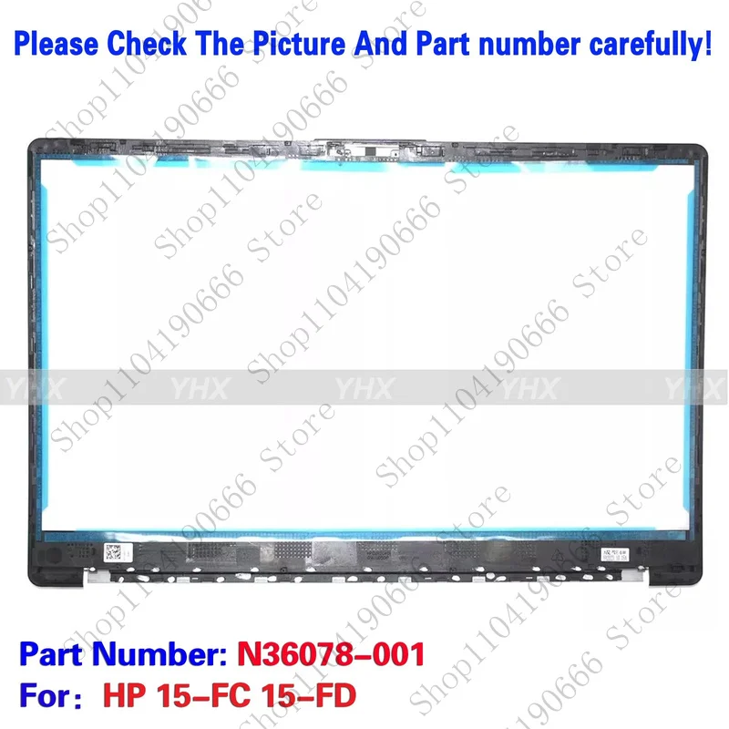 Notebook computer components  New For HP 15-FC 15-FD Laptop Lcd Bezel Cover Front Frame N36078-001.