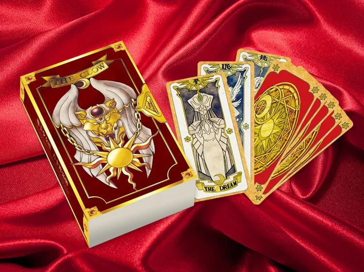 Anime Sakura Clow Karte Cosplay KINOMOTO SAKURA Karte Tarot Halloween Party Kostüme Requisiten Weihnachten Geschenke Sammeln 59 Stücke Große Größe – Detail 8