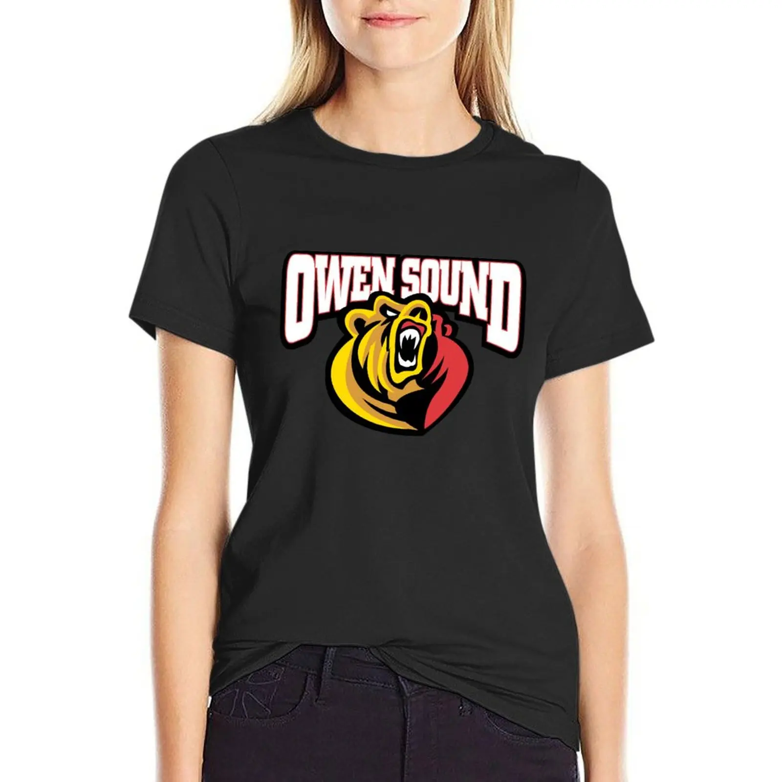 

Owen Sound Attack T-Shirt quick drying quick-drying animal print plus size tops plain t shirts for Women