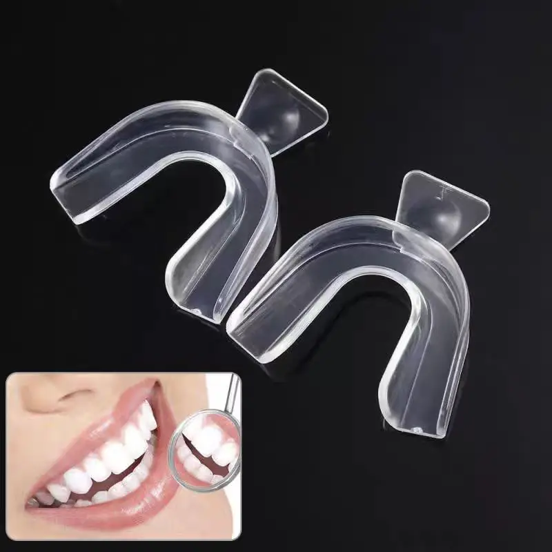 1pcs Professional Teeth Whitening Denture Invisible Braces Adult Thermoforming Gel Dental Plate Clear Mouth Teeth Whitener Tray