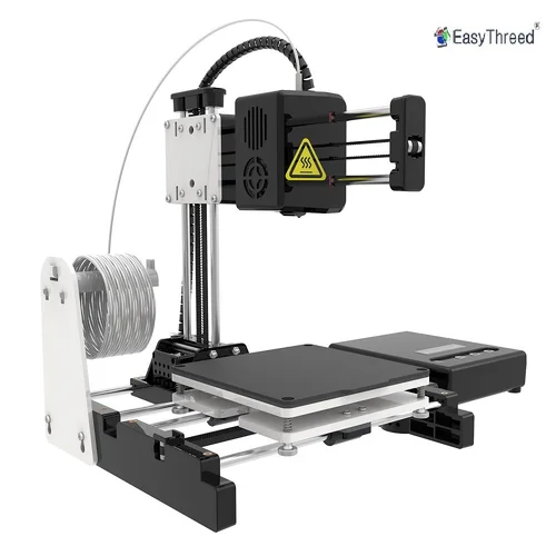EasyThreed 미니 3D 프린터 K9 장난감 및 모델 인쇄, 어린이 선물 디자이너 및 DIY 3D 프린터 K7 키트 기계 FDM 블루 블랙