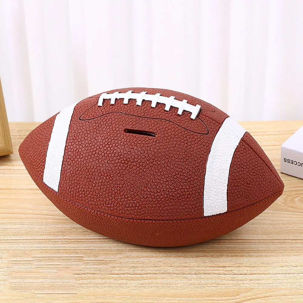 

Rugby Football Coin Savings Tank American Football Durable Rugby Money Tank Cute Large Capacity Kids Storage Box Household