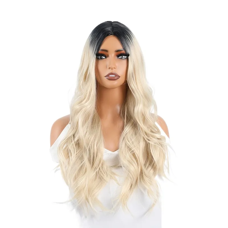 perruque-femme-cheveux-longs-moyens-grandes-vagues-boucles-celebrite-d'internet-sans-frange-garniture-de-temperament-naturel-moelleux-capuche-complete