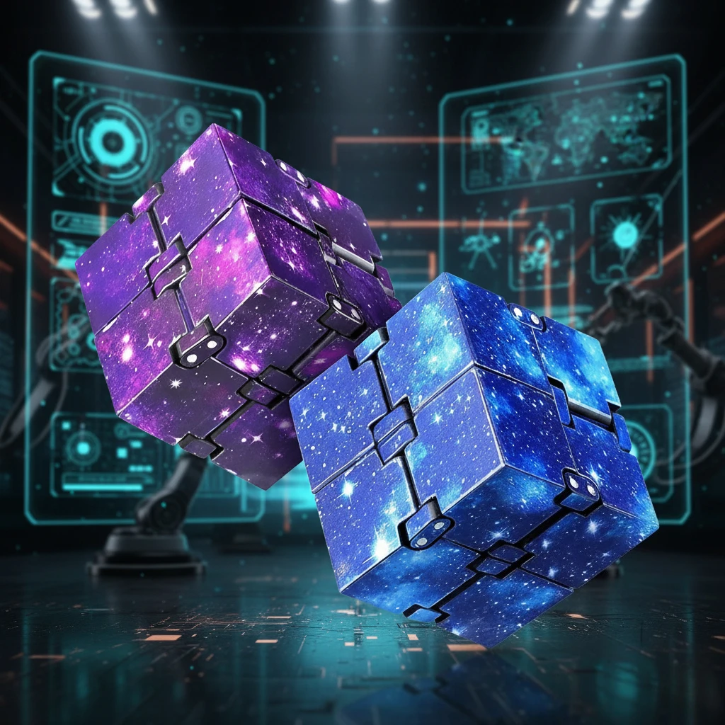 Cubo infinito brinquedo fidget tdah ansiedade alívio mágico dedo quebra-cabeça jogo alívio do estresse brinquedo sensorial para autismo crianças adultos mão