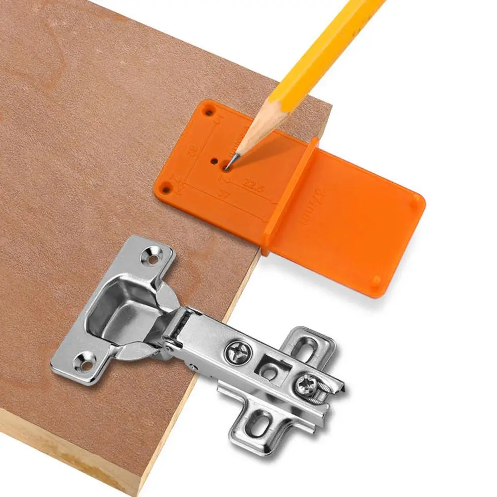 Hinge Hole Drilling Guide 35mm 40mm Hing Installation Jig Door Cabinet Hinge Hole Locator Woodworking Punch Hinge Mark Tools