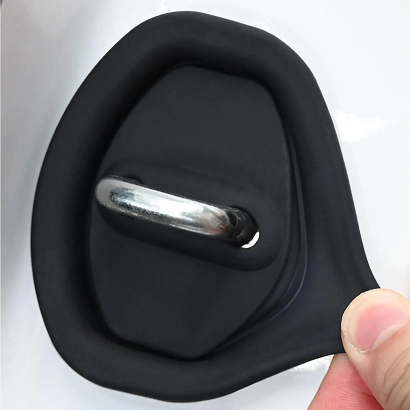Car Door Lock Silicone Protective Pad 4Pcs/set Door Lock Adhesive Latch Protector Car Door Lock Buckle Protector Covers