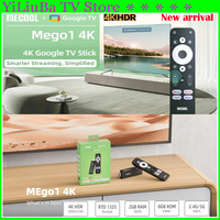 [Genuine] 2025 Newest Android 12.0 TV Stick MECOOL MEgo1 4K HDR 2GB+8GB 5G Built-in wifi LAN 100M Best Google Certified TV Stick