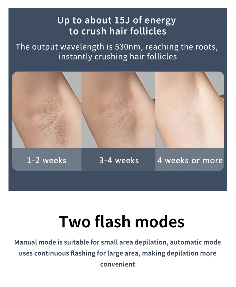 High Energy Laser Hair Removal Cool Feeling Painless IPL Depiladora  Laser Epilator For man woman Full Body BIKINI Underarm