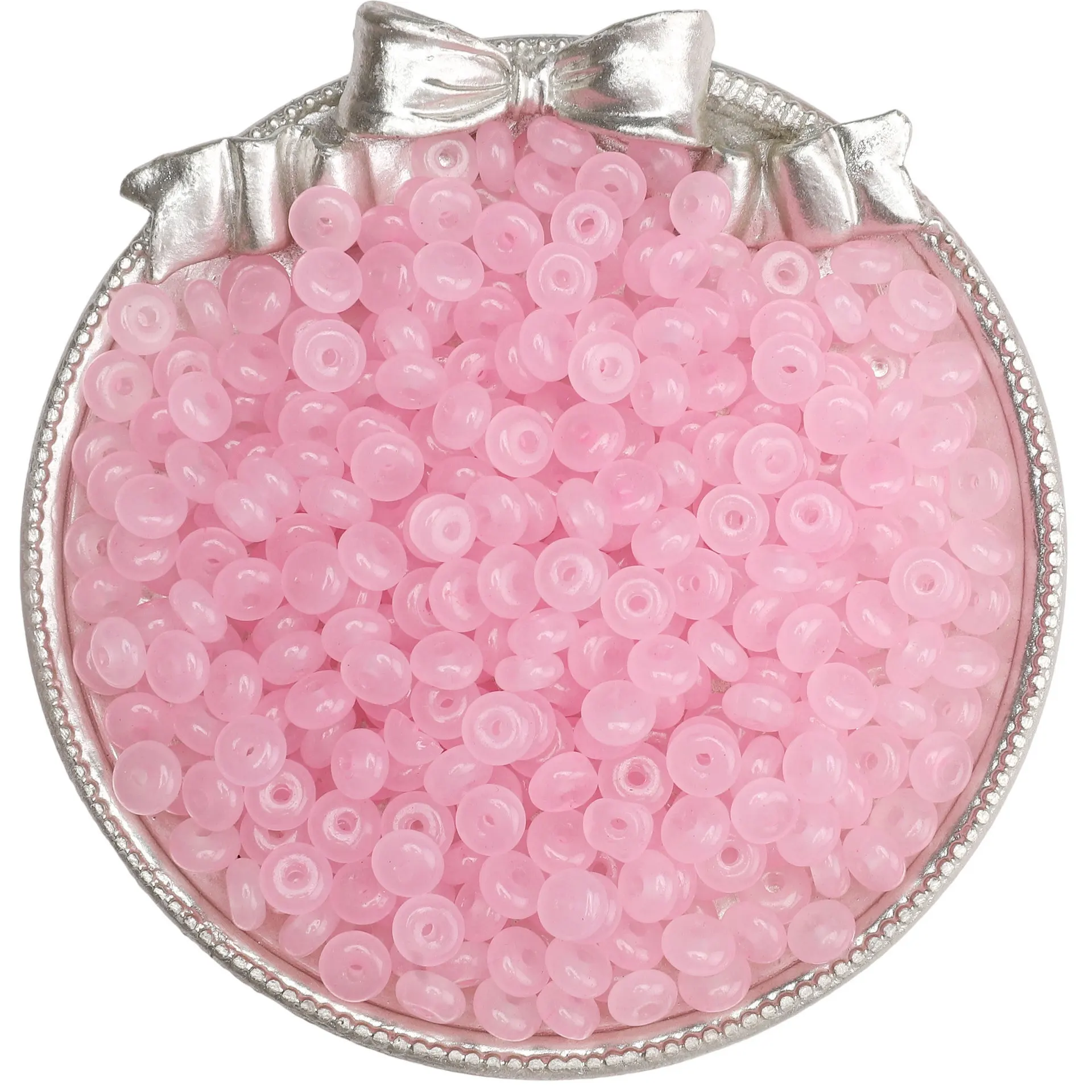 50 قطعة الزجاج الملون تقليد اليشم المعداد الخرز شقة مستديرة فضفاض حبة لصنع المجوهرات سوار يدوي الصنع إكسسوارات الحرفية #6