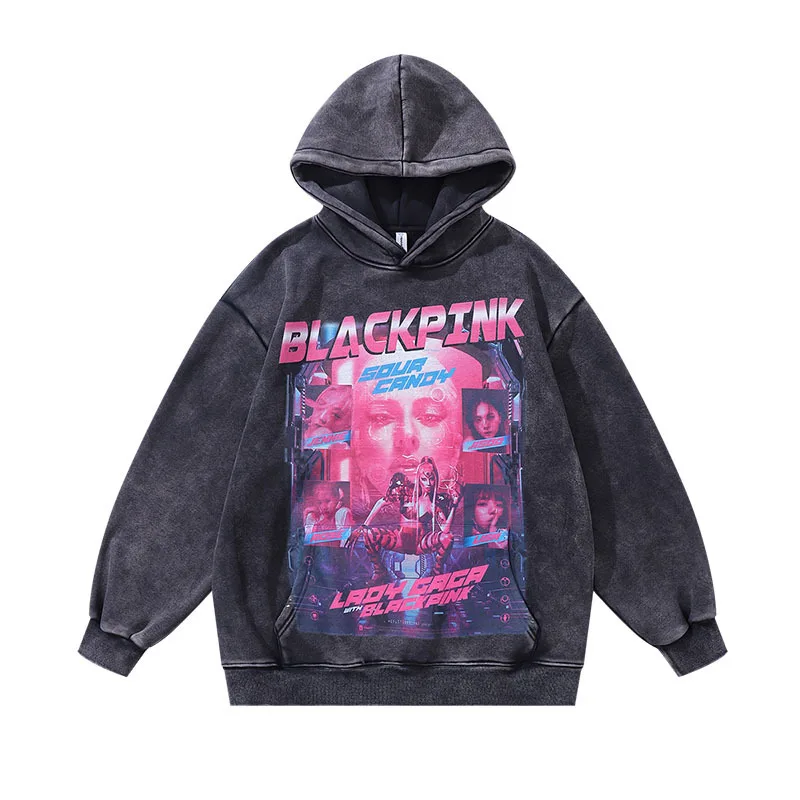 الرجال والنساء Vintage الجرافيك البلوز هوديي ، الذكور الشارع الشهير ، مانغا هوديي ، الملابس الشتوية ، Y2K الملابس ، جديد