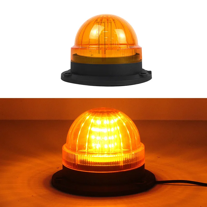 Led Warning Light Booth Engineering Vehicle Forklift Traffic Strobe Red and Blue Strobe Signal Roof Light Small Yellow