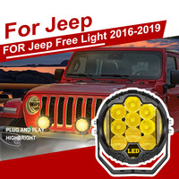 2x Headlights Auto Driving Light LED Spotlight 5inch 7inch DRL Led Work Lamp For Jeep Free Light 2016-2019 Offroad 4x4 jeep