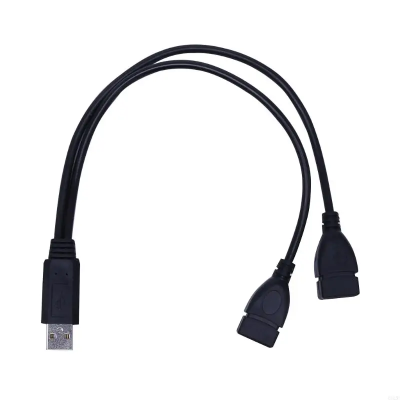 

652E USB 2.0 Type A Splitter, USB Y Cable Male to Dual Female Hub Power Cord Data Sync Charging Extension Adapter