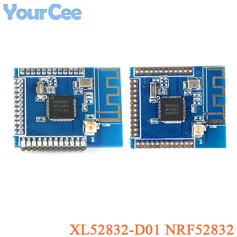 NRF52832 XL52832-D01 Modulo BLE 4.2 SMD Antenna esterna a bassa potenza Adattatore IPEX Multi-Protocollo per NRF51 NRF24AP NRF24L