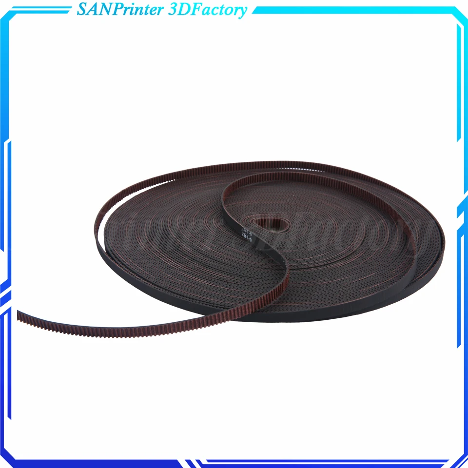 High quality 3D printer 2GT gear synchronous belt GT2 Width 6MM 9MM 10MM 15MM timing belt,wear resistant for BLV mgn Cube