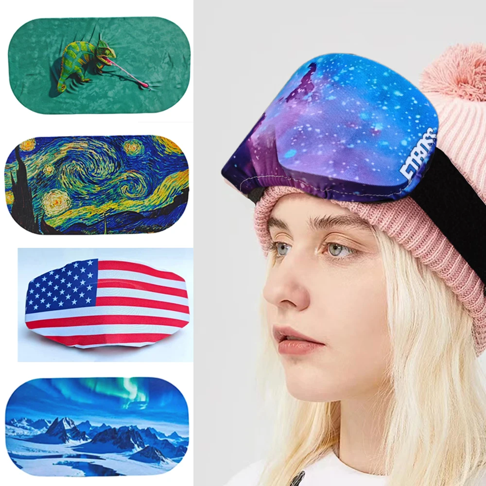 

Eyeglass Protective Cover High Elasticity Dustproof Sandproof Scratch Resistant Simple Convenient for Ski Cycling Goggles