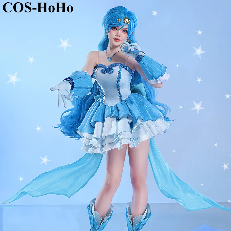 

COS-HoHo Anime Mermaid Melody Pichi Pichi Pitch Hanon Hosho Gorgeous Dress Uniform Cosplay Costume Halloween Party Outfit Women